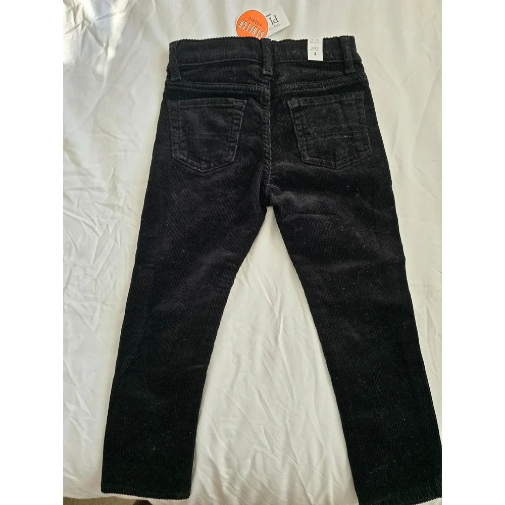 The Children's Place Black Corduroy Pants Stretch Fabric Kids Size‎ 4